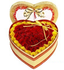 Hoa hộp hình trái tim